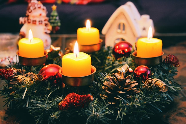 velas decoração de natal 